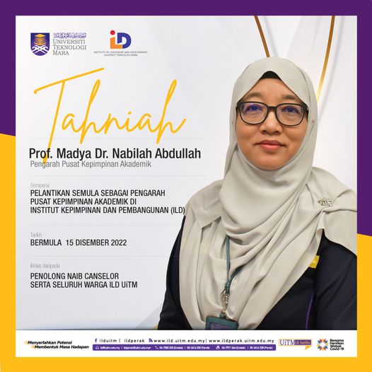 Tahniah Prof. Madya Dr. Nabilah Abdullah 